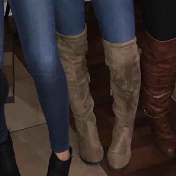 Charlotte Russe Suede Thigh High Boots - Picture 9 of 10